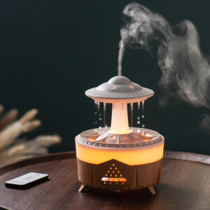 UFO Rain Cloud Humidifier – LED Raindrop Aroma Diffuser (350ml)