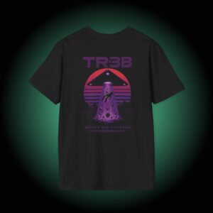 TR3B Black Triangle UFO T-Shirt | Beyond Our Dimension Synthwave Graphic Tee