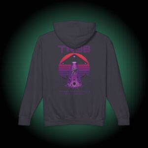 TR3B Black Triangle UFO Hoodie | Beyond Our Dimension Synthwave Graphic Pullover
